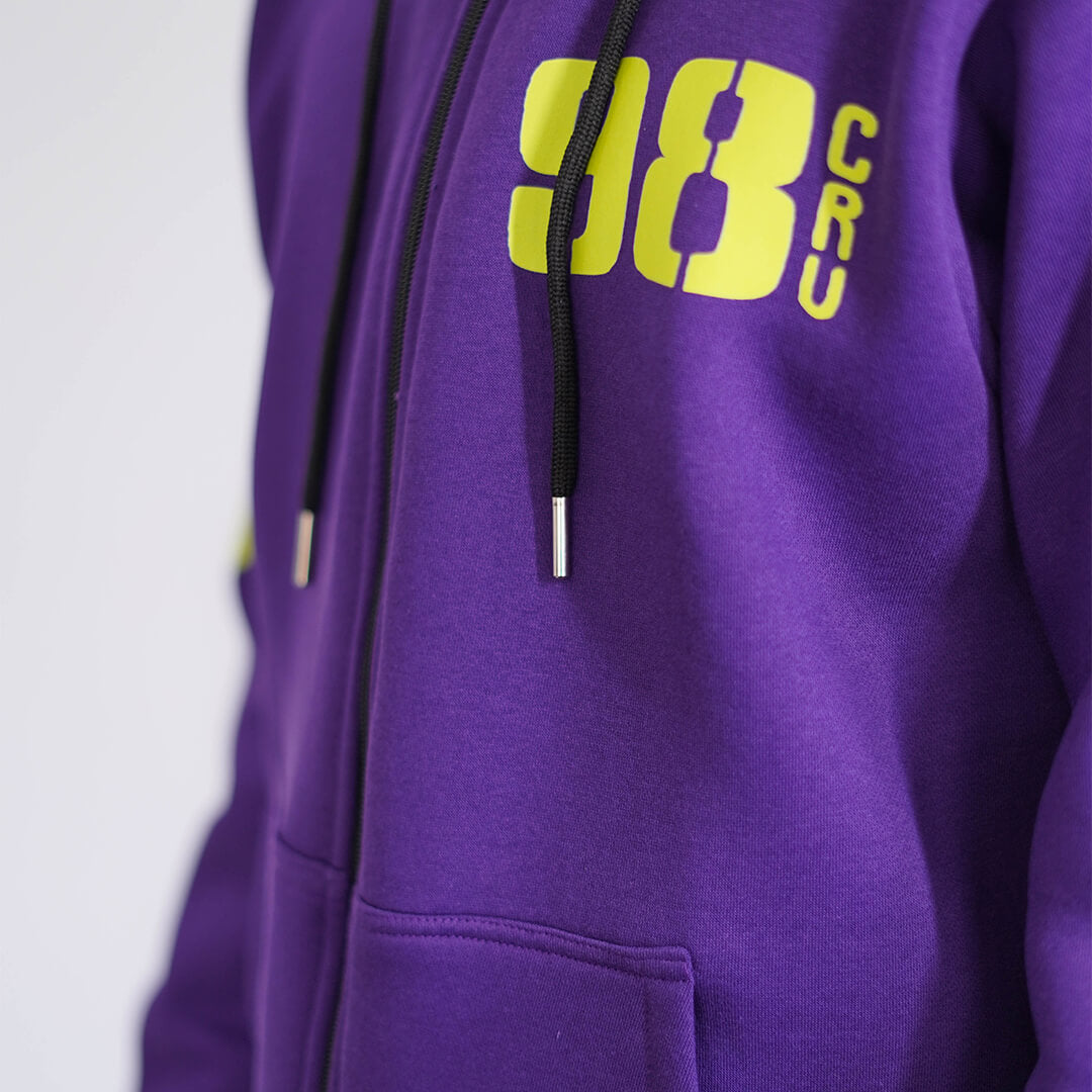 Code Crab Purple Oversized Hoodie