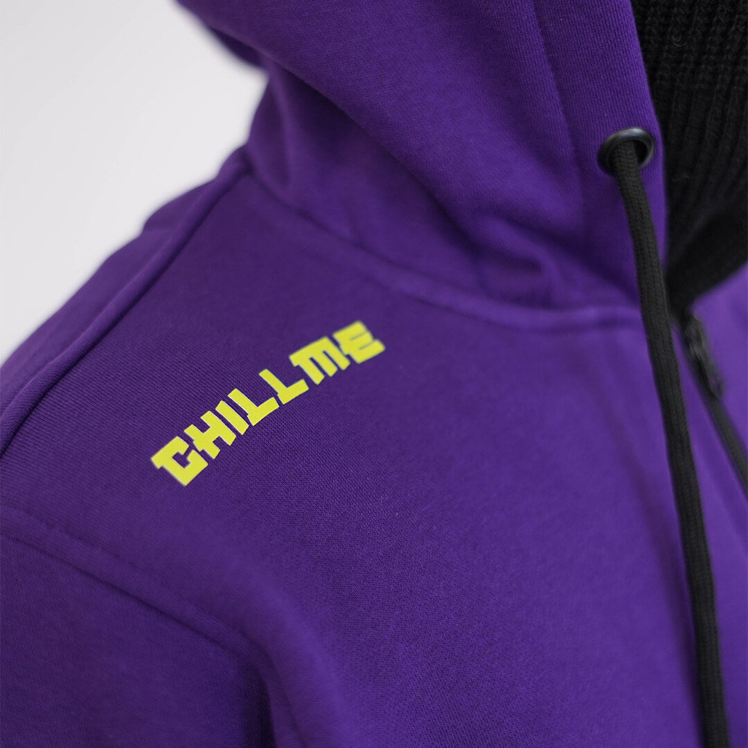 Code Crab Purple Oversized Hoodie