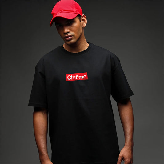 Chillme Logo Oversized T-Shirt for Men