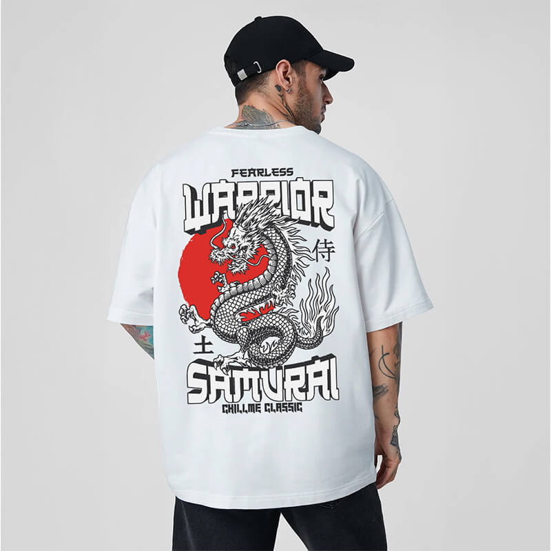 Fearless Dragon Oversized T-Shirt for Men