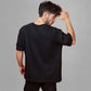 Techno Oversized Black T-Shirt for Men