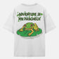 Adventure Is My Paycheck Oversized White T-Shirt for Men