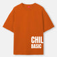 Orange Chillme Basic Oversized T-Shirt