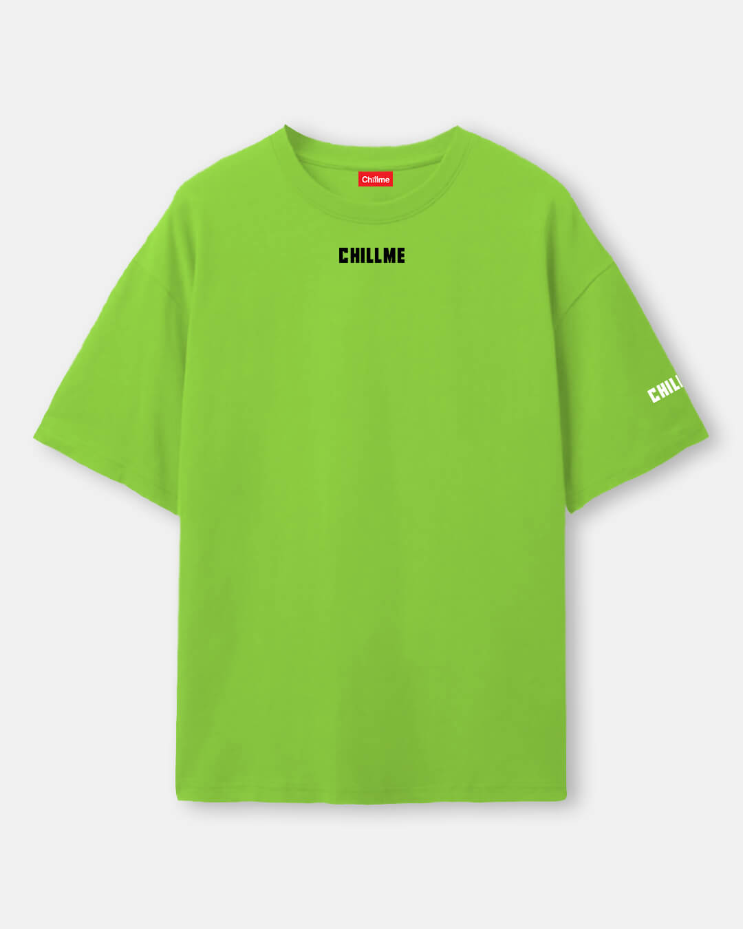 Anxiety Oversized Neon Green Men's Hip-Hop T-Shirt