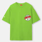 Lucky Kid Oversized Neon Green Men's Oversized T-Shirt