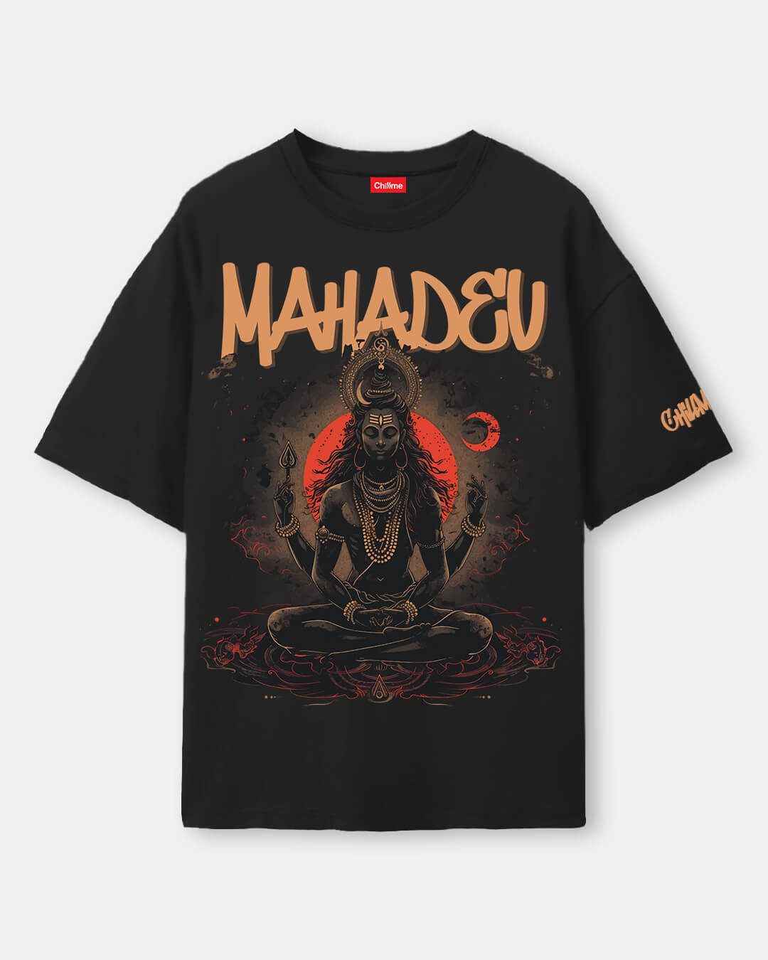 Chillme Mahadev Oversized T-Shirt