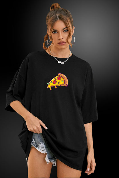 Pizza Oversized T-Shirt for Women