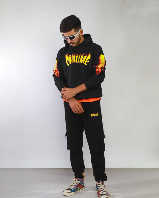 Fire Co-ord Set Hoodie & Cargo Combo
