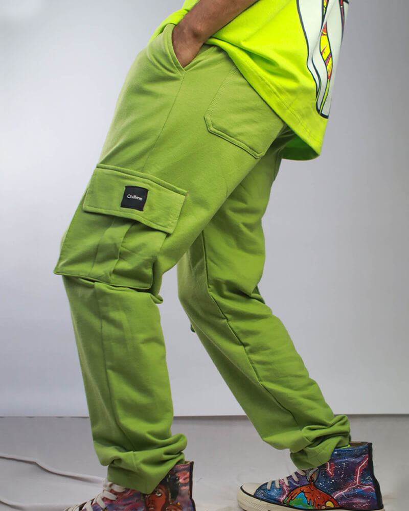 Lime Green 6 Pocket Cargo Pant