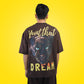 Dream Hunter Brown Oversized T-Shirt for Men