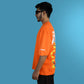 Distroyer Oversized Orange T-Shirt for Men