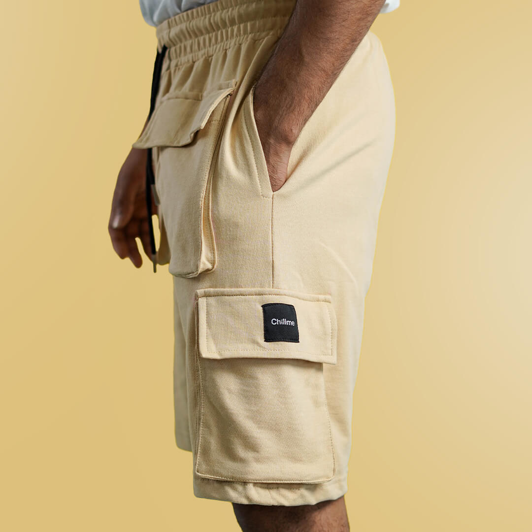 Baige Cargo Shorts for Men