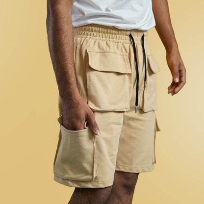 Baige Cargo Shorts for Men