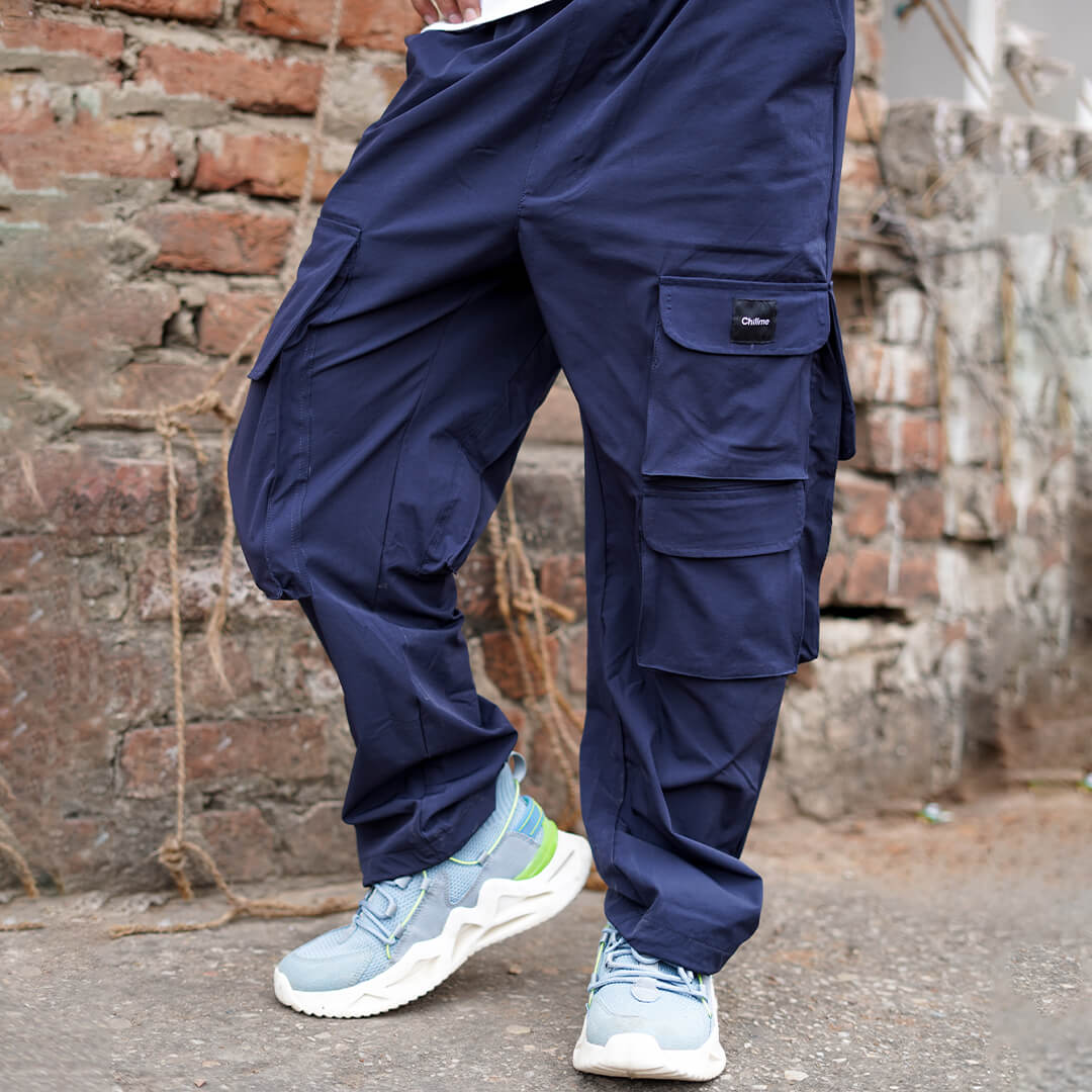 Utility Cargo Parachute Pant with 8 Pockets