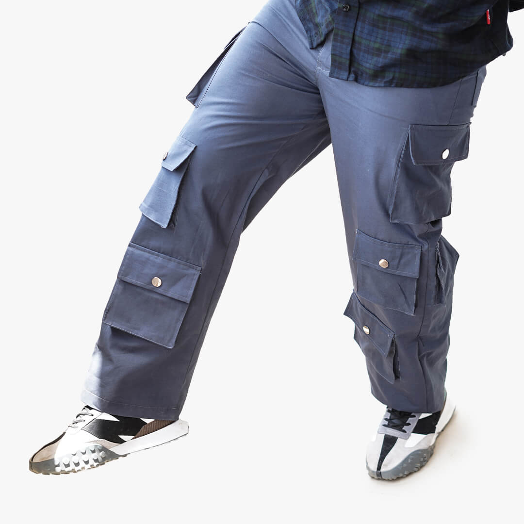 Grey Cargo with 12 Pockets