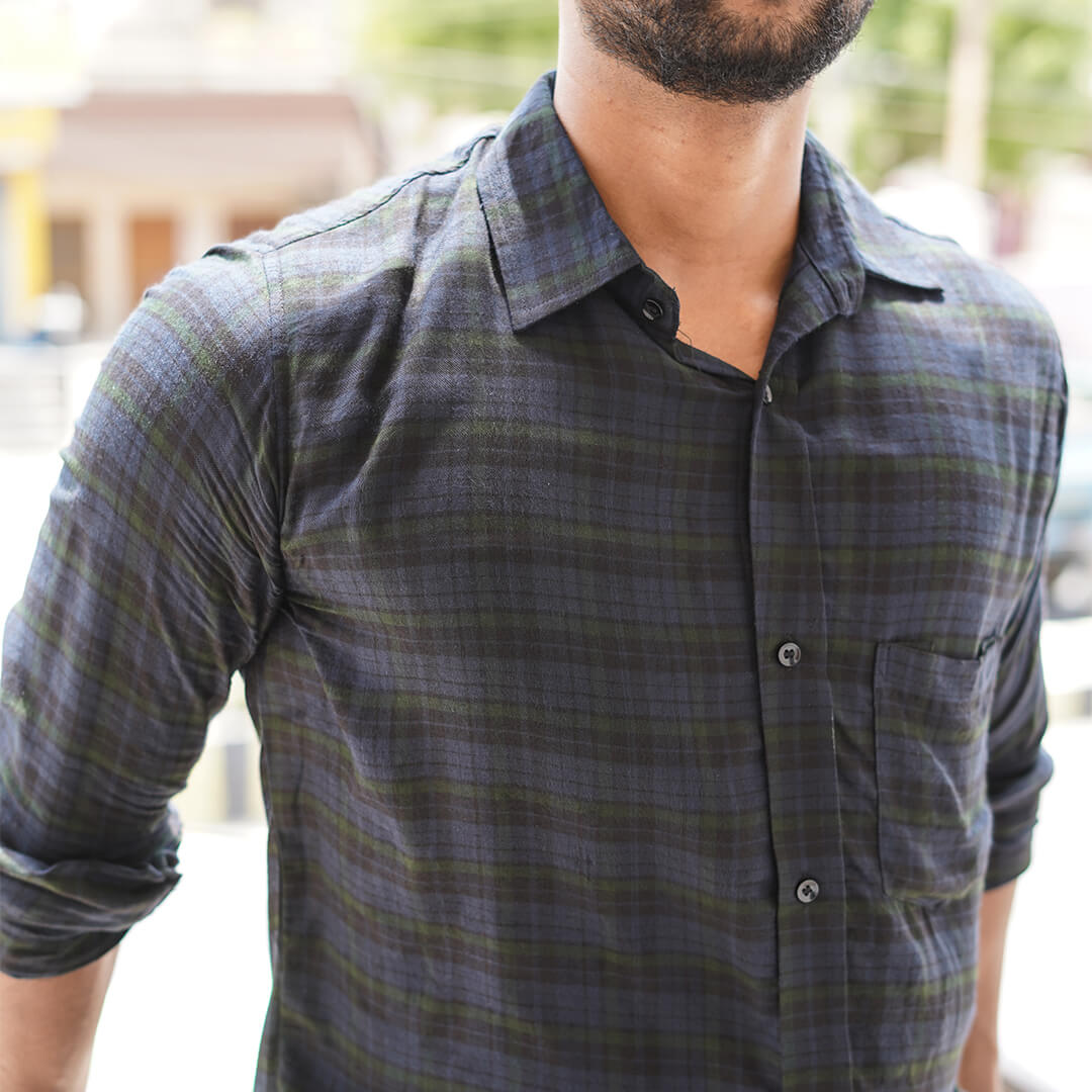 Black Check Shirt