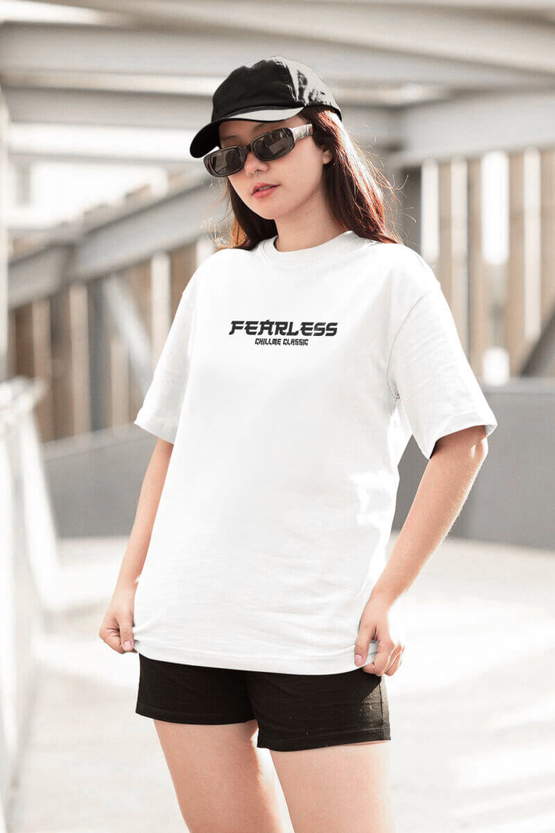 Fearless Dragon Oversized T-Shirt for Women