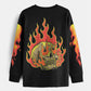 Fire Oversized Full Sleeves T-Shirt for Men