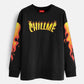 Fire Oversized Full Sleeves T-Shirt for Men