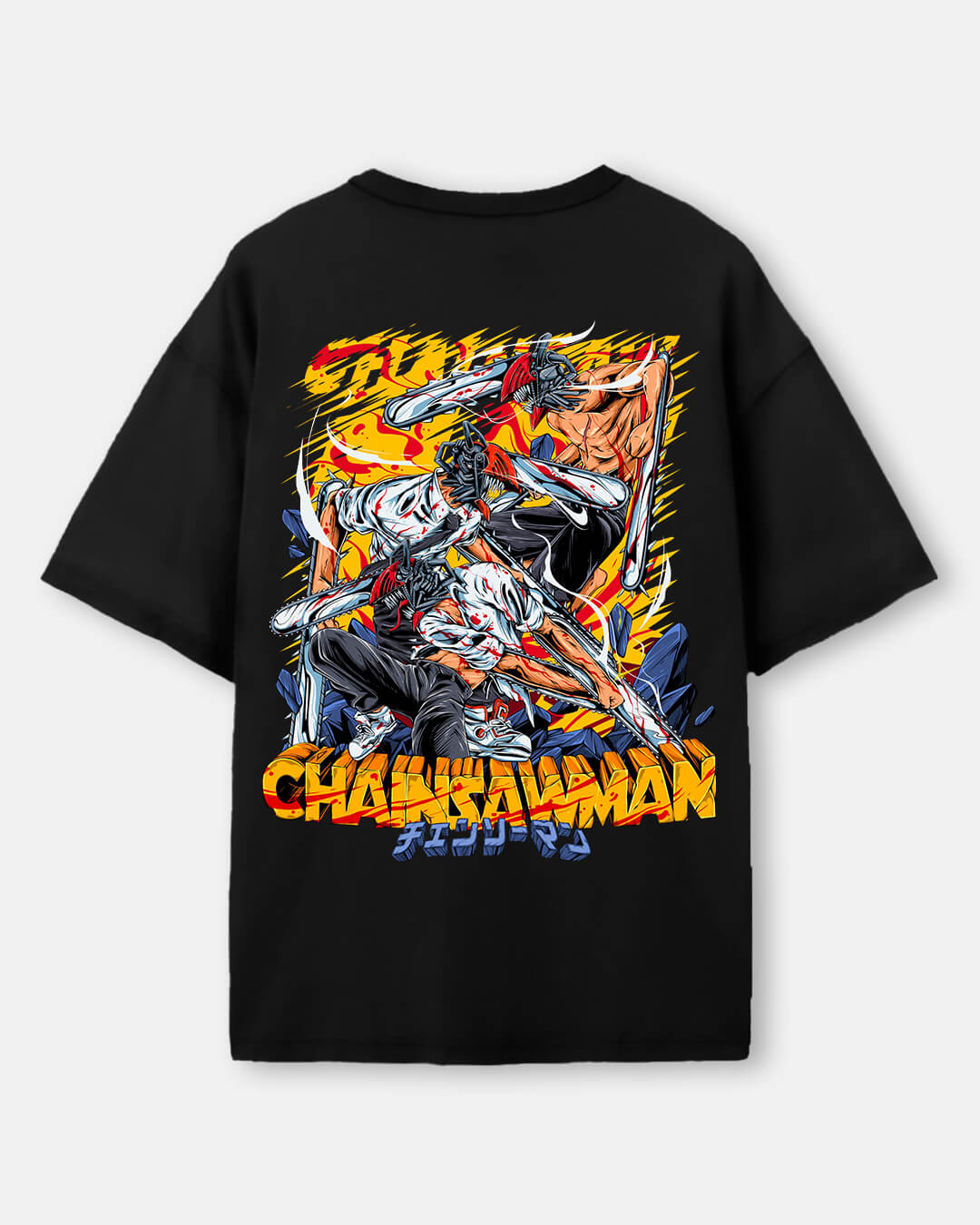 Chainsawman Back print Oversized T-Shirt for Men