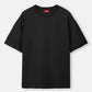 Black solid Oversized Tshirt