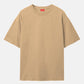 Beige solid Oversized Tshirt