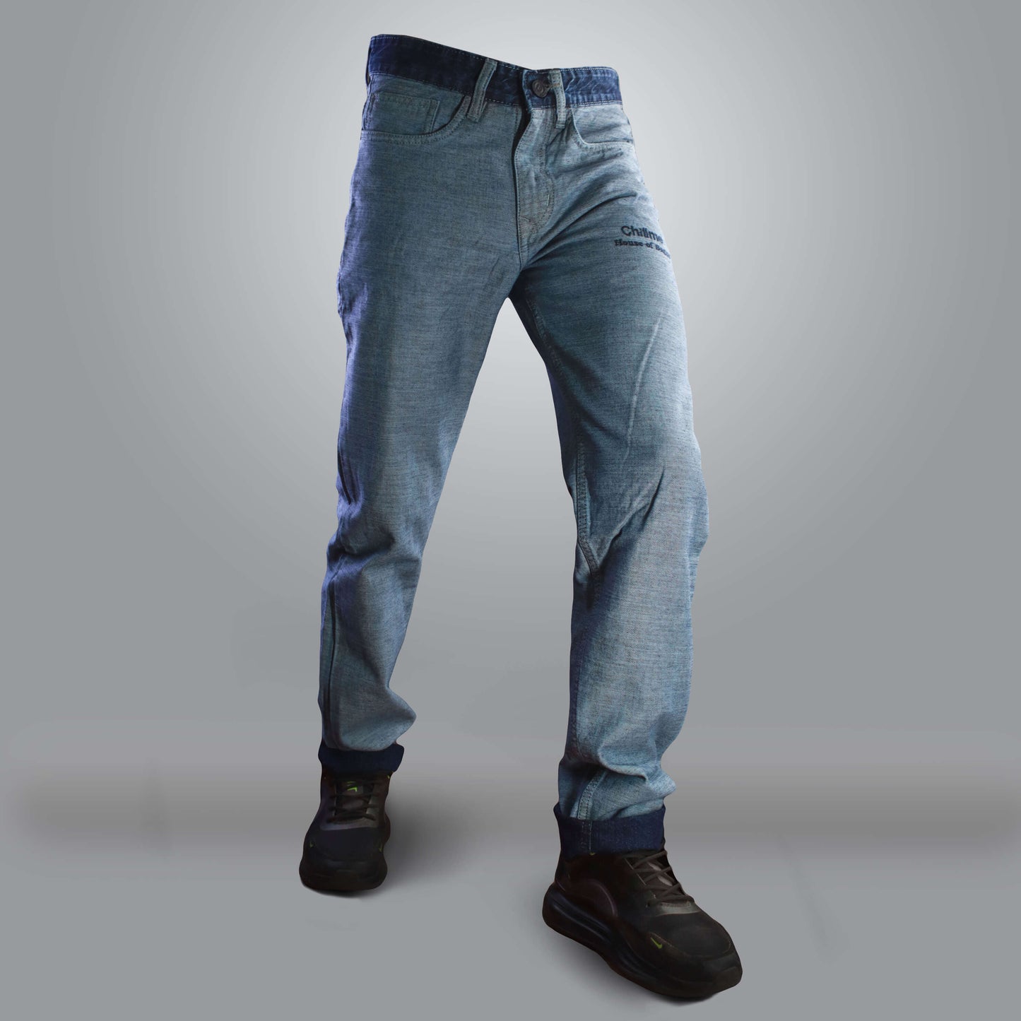 Reverse Blue Denim Jeans