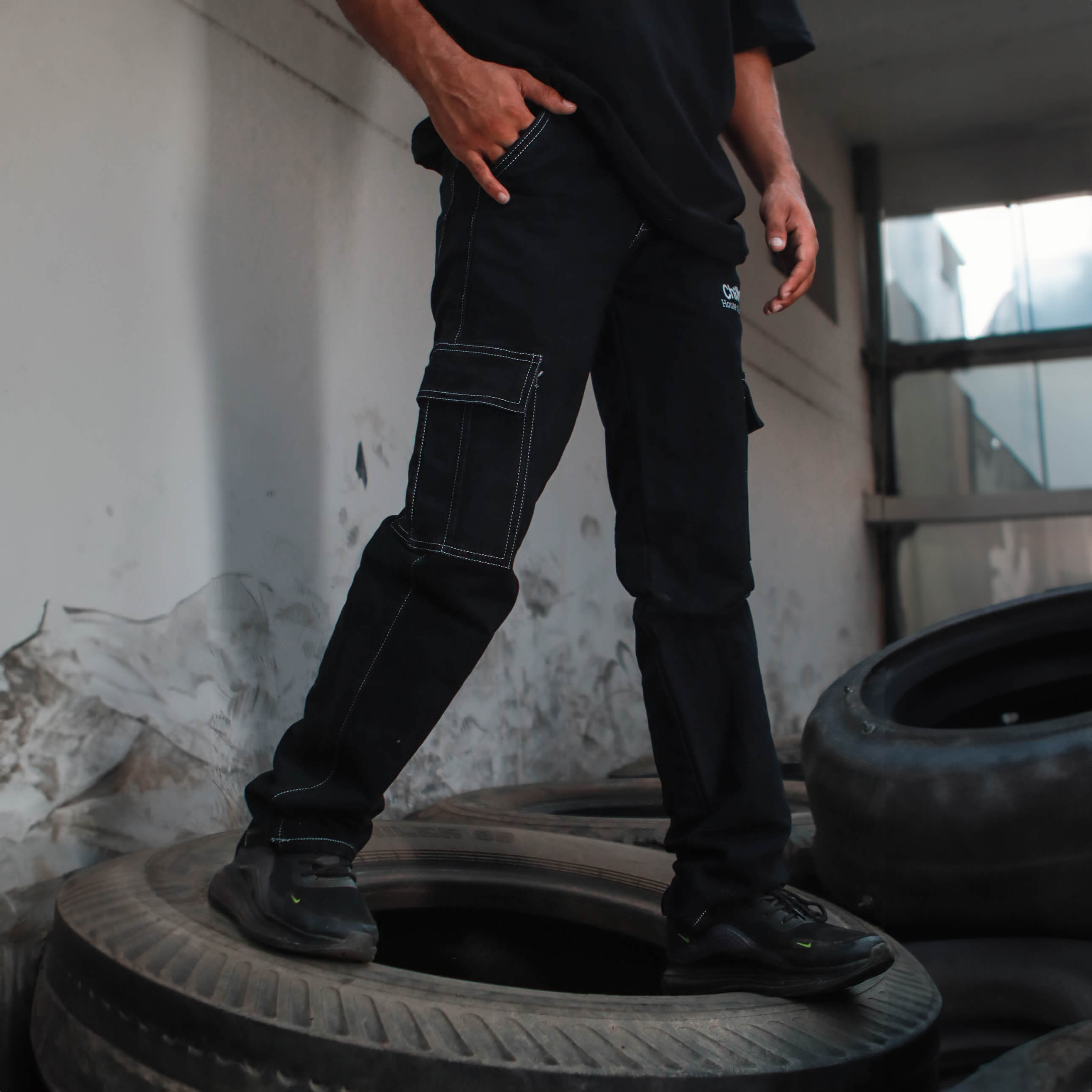 Men's Cargo Trousers Heavy Duty Cordura Knee Reinforced Tactical Pants |  eBay