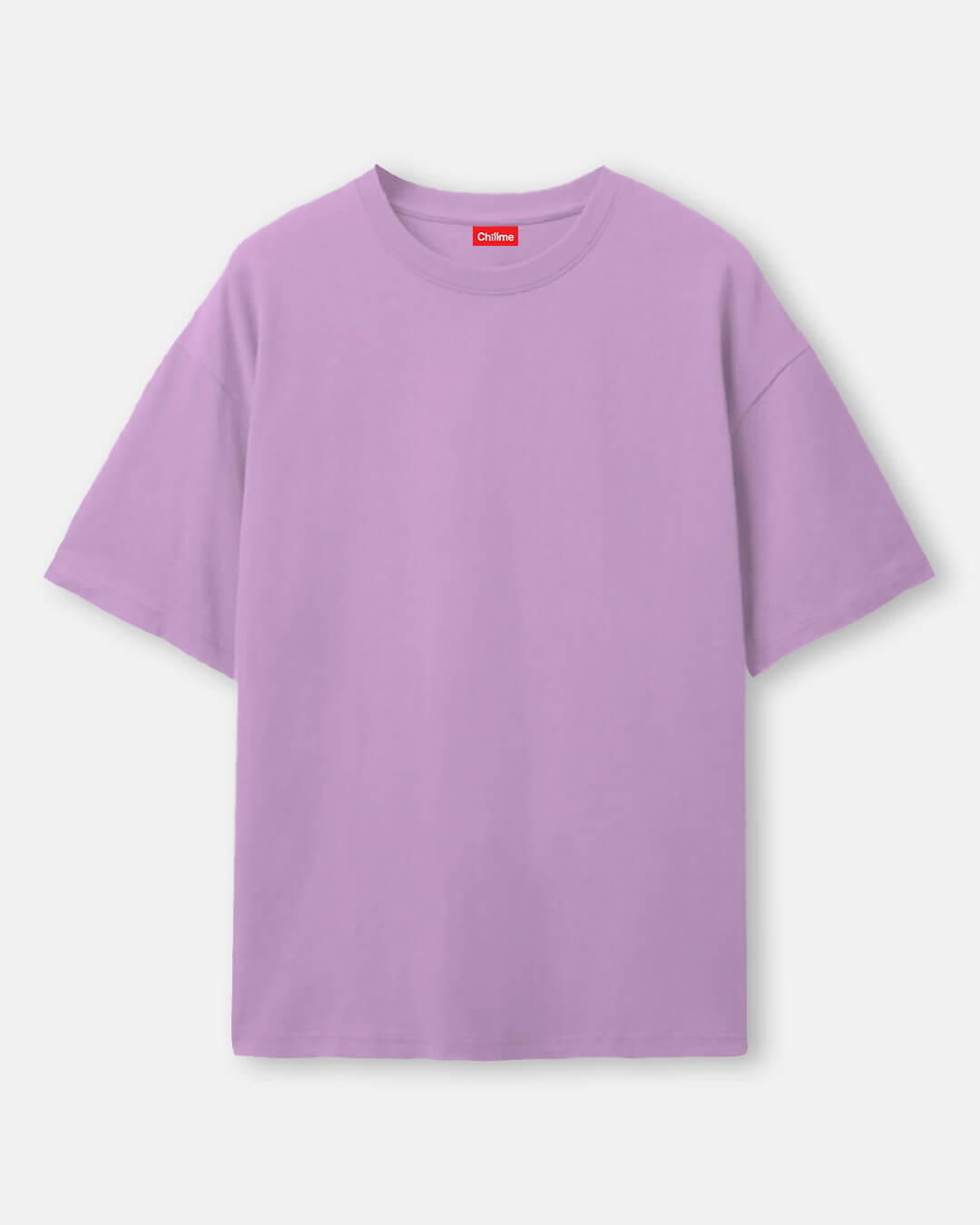 Lavender solid Oversized Tshirt