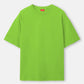 Neon Green solid Oversized Tshirt