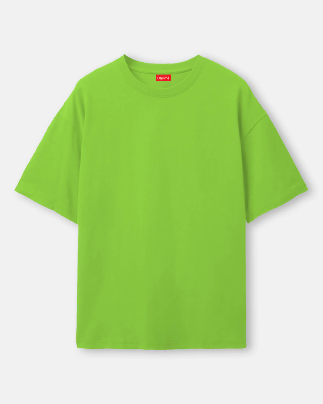 Neon Green solid Oversized Tshirt