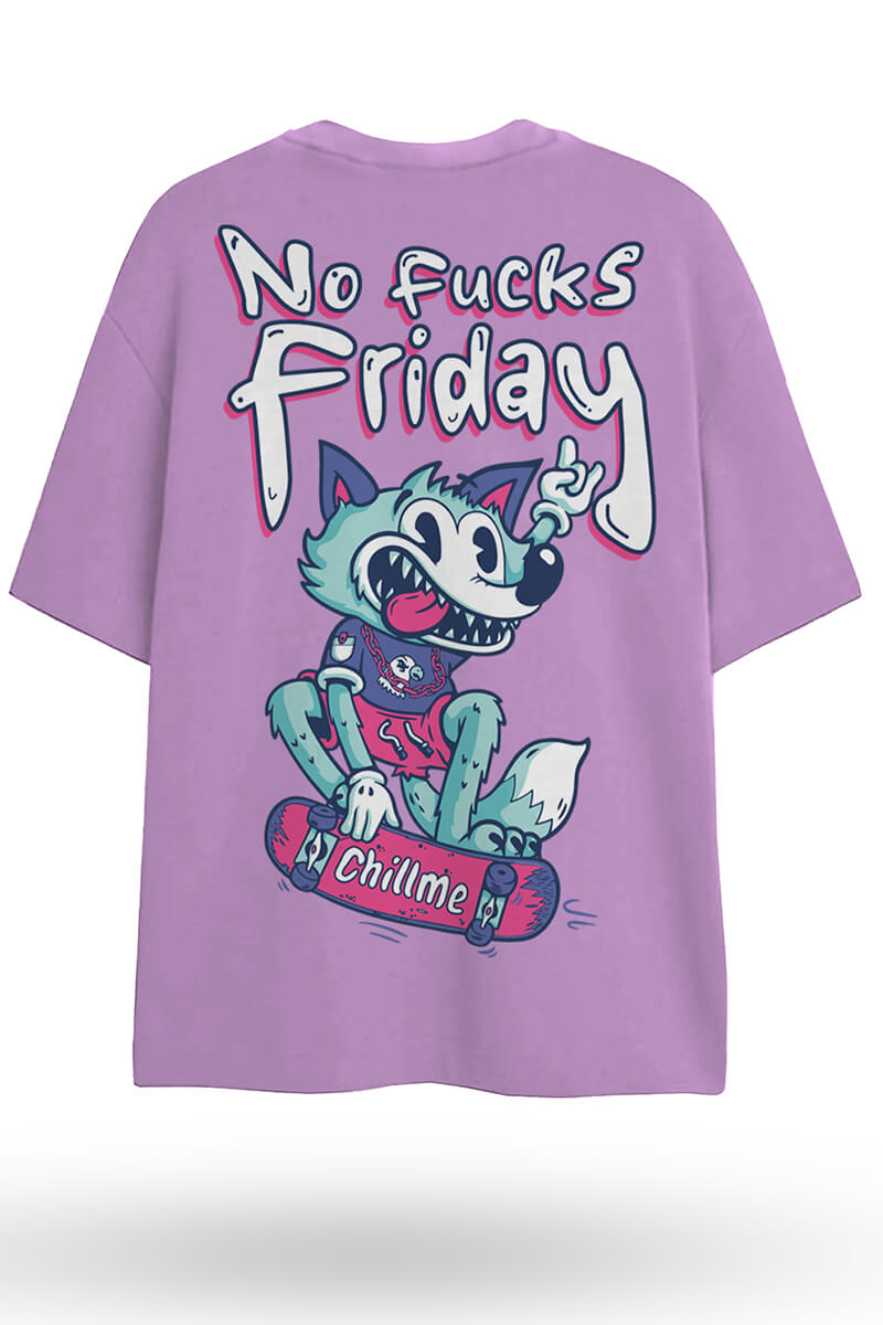 No Fuck Friday Oversized T-Shirt for Men