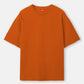 Orange solid Oversized Tshirt