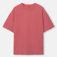 Peach Pink Solid Oversized Tshirt