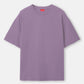 Peach Purple solid Oversized Tshirt