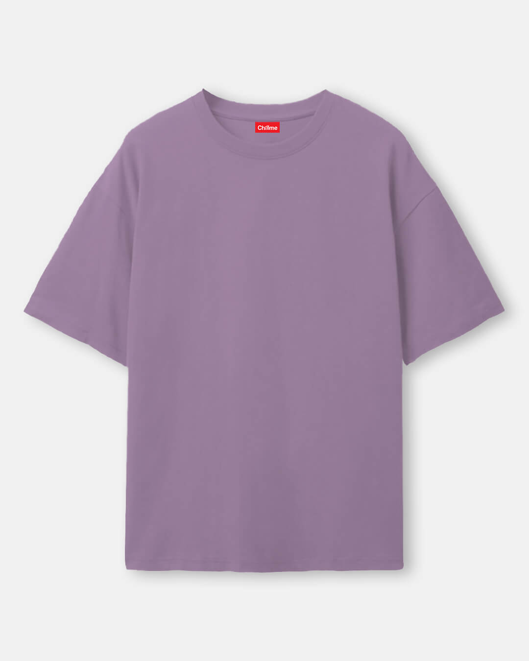 Peach Purple solid Oversized Tshirt