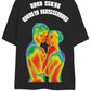 No Sex Only Kissing Men's Oversized T-Shirt
